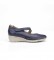 Fluchos Zapatos de piel F0757 marino -Altura cuÃ±a: 3 cm-