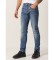 Six Valves Jeans Slim taille moyenne bleu