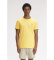 Comprar Fred Perry T-shirt com rebordo de duas riscas amarelas