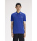 Köp Fred Perry Enfärgad M6000 blå polotröja