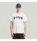 K�p G-Star T-shirt Filt Logo vit