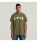Comprar G-Star Camiseta Felt Logo verde