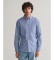 Comprar Gant Camisa azul de popelina às riscas Ajuste regular