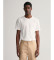 Comprare Gant T-shirt bianca con scudo dalla vestibilità regolare