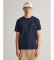 Comprare Gant T-shirt con scudo dalla vestibilità regolare blu scuro