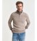 Comprar Gant Jersey de algodón con media cremallera Casual beige