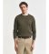 Comprare Gant Maglione a girocollo con lavorazione a trecce in cotone verde