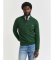 Comprare Gant Maglione girocollo mezza zip a trecce verde
