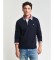 Buy Gant Heavy Navy Chambray Polo Shirt