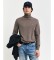 Comprar Gant Camisola de algodão e lã com gola alta verde