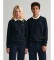Acheter Gant Shield Classic Teens - Pull à col ras du cou en coton bleu marine