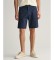 Kup Gant Spodenki chino Relaxed Fit granatowe