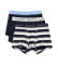 Comprare Gant Confezione da tre boxer a righe blu scuro