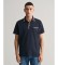 Comprare Gant Polo In Piqué Con Finiture In Due Colori Blu Navy
