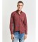 Comprare Gant Camicia classica in popeline con vestibilità regolare a quadri Rossa