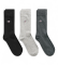 Comprar Gant Meias Shield pack de 3 cinza antracite mesclado