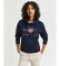 Comprare Gant Felpa con cappuccio Navy Archive Shield