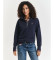 Comprare Gant Felpa Shield con mezza zip blu marino