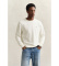 Comprare Gant Felpa Shield con scollo rotondo bianco sporco