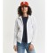 Acheter Gant Sweat à capuche zippé Tonal Shield blanc cassé