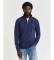 Comprar Gant Camisola Shield com meio fecho de correr azul