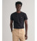 Comprare Gant T-shirt nera con scudo slim fit