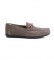 GEOX Tivoli grey-brown leather loafers