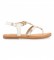 Gioseppo Leather sandals Esclava Fern white