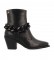 Gioseppo Grunau Leather Ankle Boots black - Heel height 6.5cm 