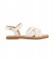Gioseppo Vermezzo white leather sandals