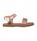 Gioseppo Volusia bronze leather sandals