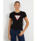 Acheter Guess T-shirt à logo triangulaire noir