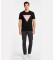 Acheter Guess T-shirt Basic Logo triangle noir