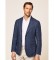 Comprare Hackett London Blazer in lino blu navy Delav