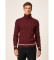 HACKETT Jersey Cable Roll Neck granate