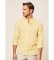 Hackett Camisa Lino Fit Slim amarillo