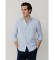 Comprare Hackett London Camicia di lino blu ESS GMD