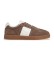 Buy Hackett London Harper League Brown Leather Sneakers