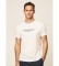 Hackett Camiseta Logo Estampado Blanco