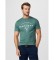 Comprare Hackett London T-shirt grafica club verde con vestibilità classica e logo