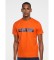 Hackett Camiseta HS Logo Estampado Naranja