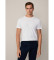 Comprare Hackett London T-shirt Pima bianca dalla vestibilità classica