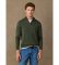 Buy Hackett London Essential Cotton olive green zip-up sweater