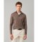Comprar Hackett London Camisola com fecho Ess Merino Hzip bege