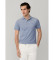 Acheter Hackett London Polo bleu classique en piqué, coupe oxford