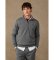 Buy Hackett London grey cotton zip-up sweatshirt with logo