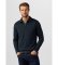 Buy Hackett London Waffle mairno logo zip-up polo sweatshirt