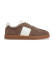 Comprare Hackett London Sneakers in pelle marrone Harper League