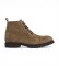 Buy Hackett London Hudson taupe leather ankle boots