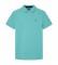 Hackett Turquoise cotton polo shirt